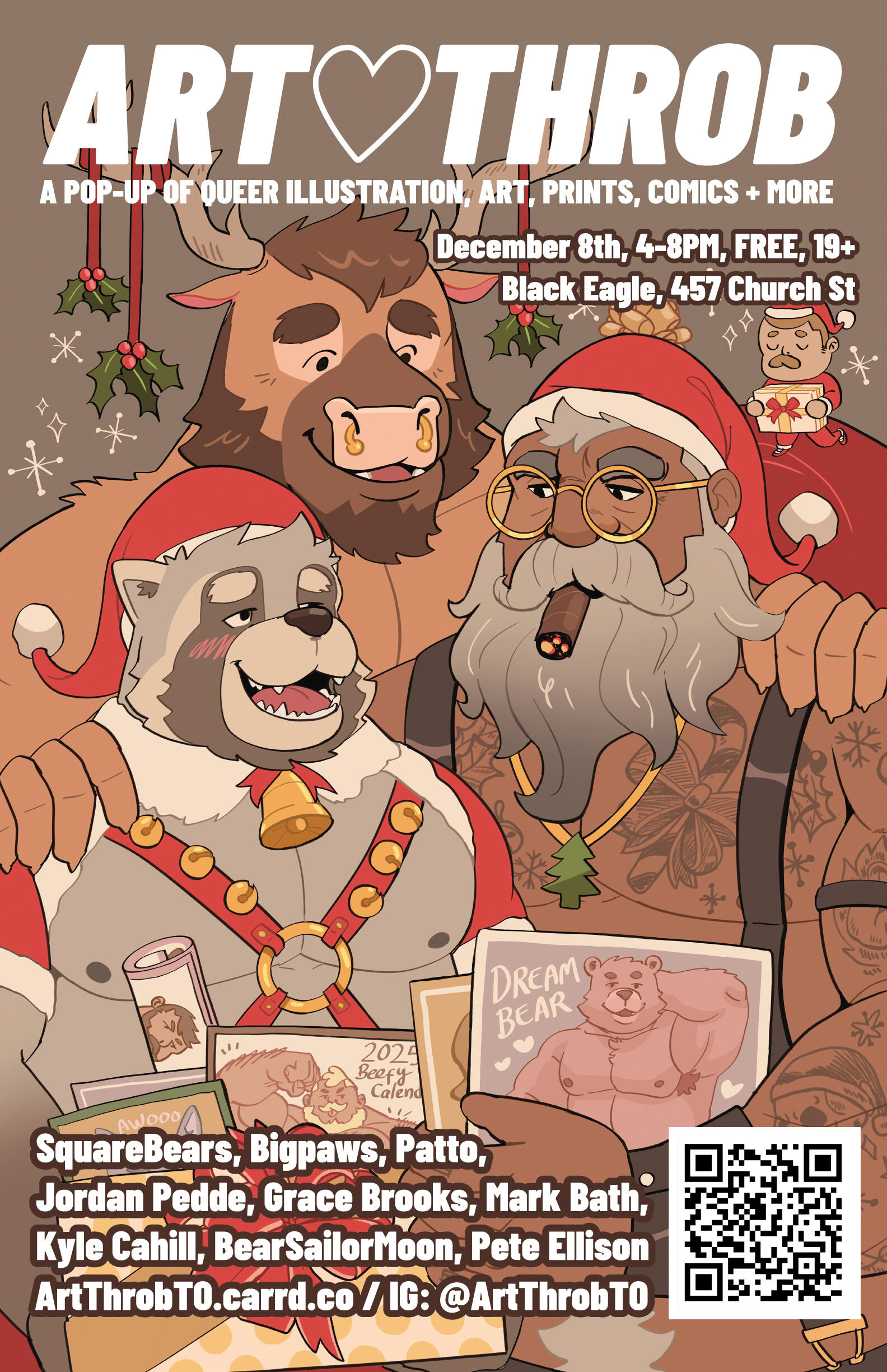 ART THROB, A Pop-Up of Queer / Illustration, Art, Prints, Comics + More. October 6th, 4-8PM, Free, 19+ / Black Eagle, 457 Church St